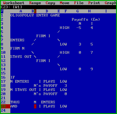 Image of Spreadsheet Model