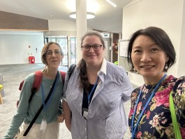 Group photo of Katerina Raoukka, Annika Johnson and Lilian Joy