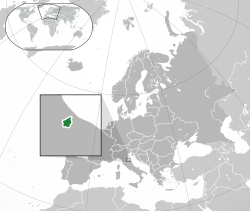 Locator map for San Marino