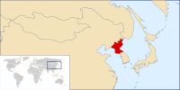 Locator map for North Korea (Democratic People's Republic of Korea)