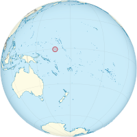 Locator map for Nauru