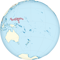Locator map for Micronesia (Federated States of)