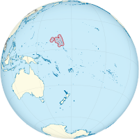 Locator map for Marshall Islands