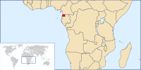 Locator map for Equatorial Guinea